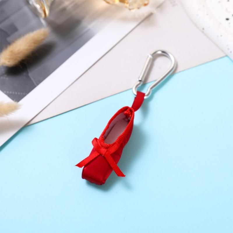 Mini Ballet Shoe Keyring Stylish Pendant Keychain Birthday Gift for Dance Lovers