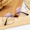 Metal Anti-Blue Light Glasses Women Men Vintage Round Frame Eye Protection Ultra Light Eyeglasses