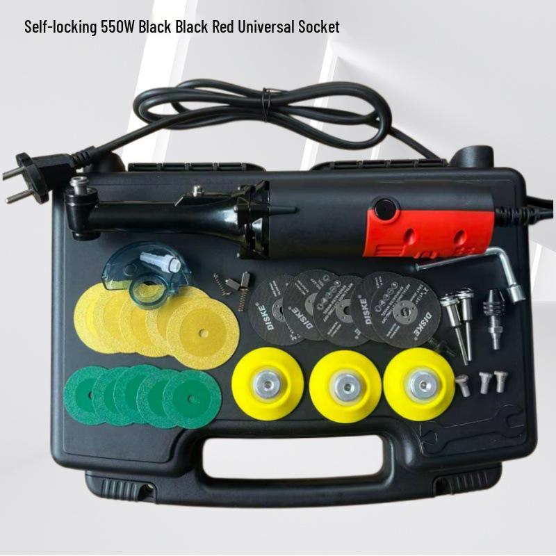 90-Degree Multifunctional Electric Grinder: Seam Polishing, Tile Slotting, and Speed-Control Elbow Tool.