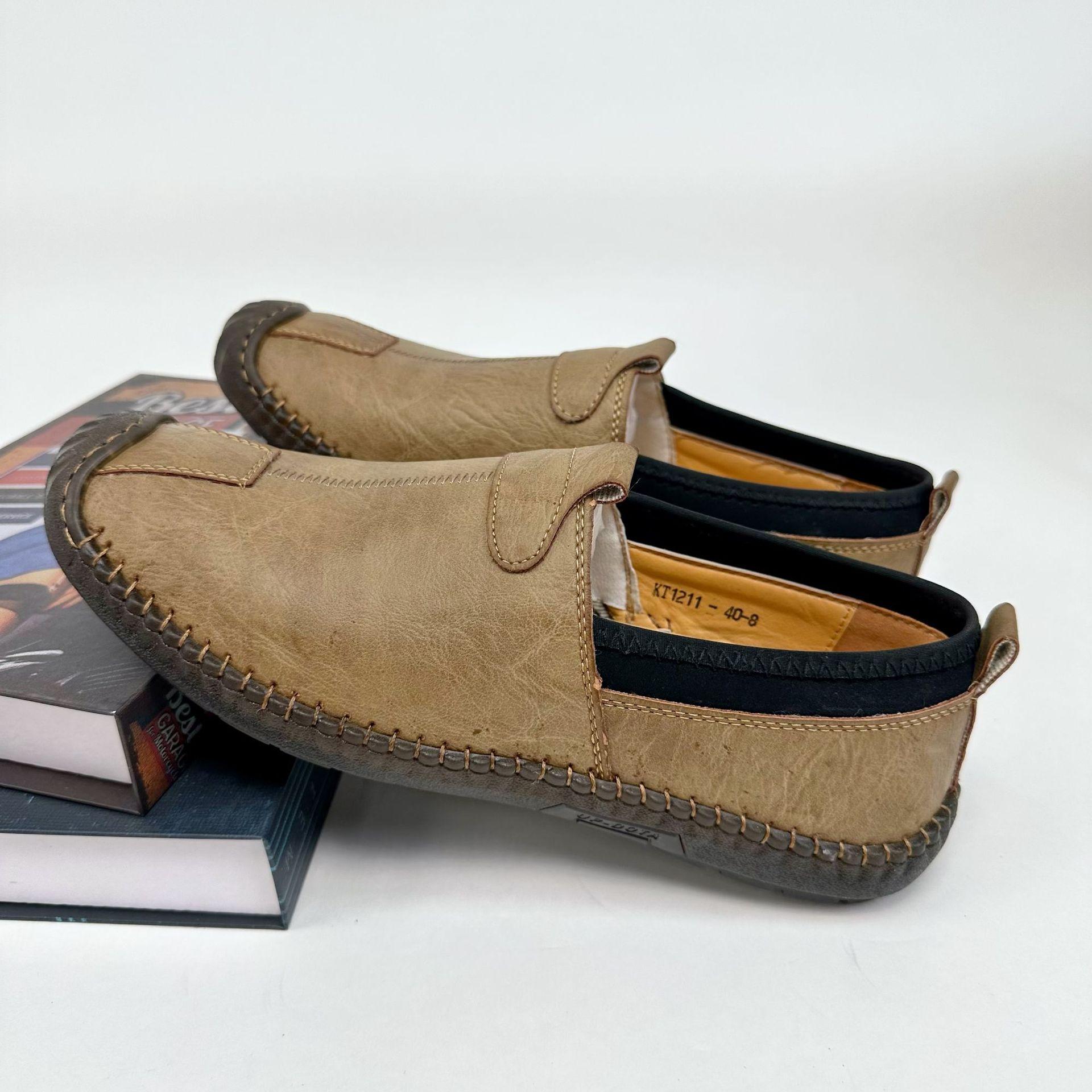 

Summer men s shoes new men s versatile casual shoes soft breathable white shoes fashionable soft bottom 38 хаки