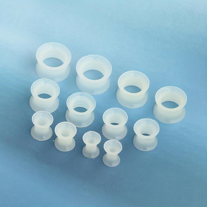 2 Stück/12 Stück 6-16mm Leuchten im Dunkeln Silikon Ohrstöpsel Set Einfache Ohr-Dehner Tunnels Expander Körperschmuck Set
