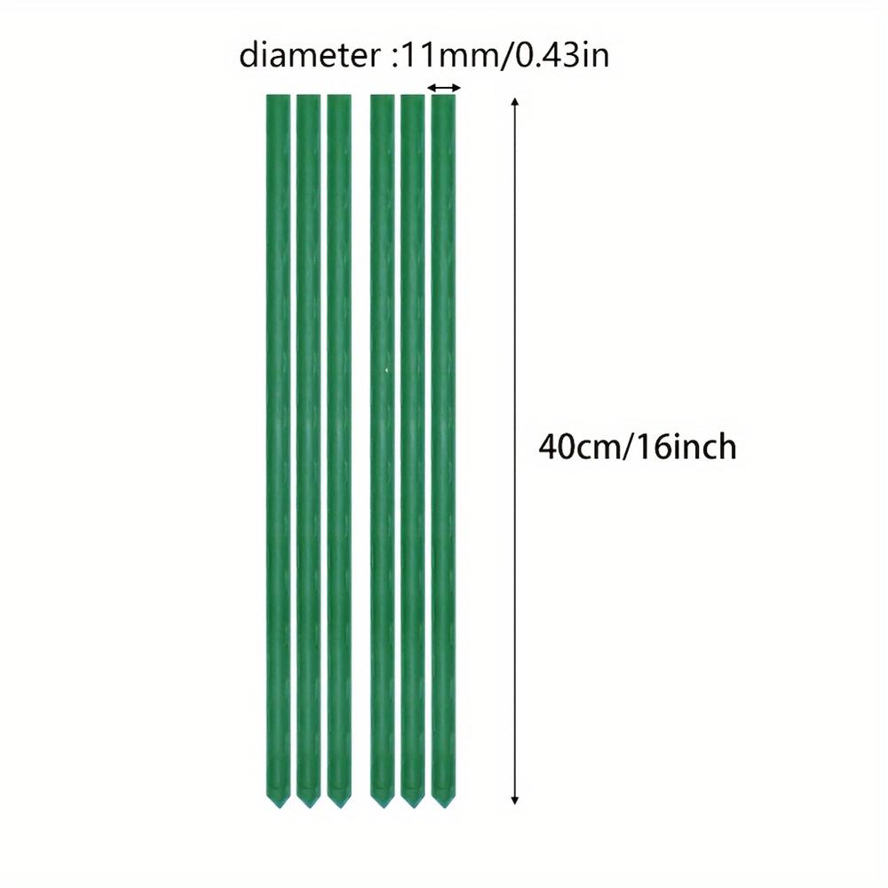 8Pcs Garden Stakes Coated Steel Plant Pole For Fixing Trees And Plants, Tomato Sticks Supports For Potted, Yard Plant Support
