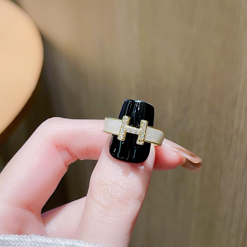 Tropfendes Öl Saturn Persönlichkeit Leichter Luxus Hohes Gefühl Offener Ring Nischen Design Kalter Wind Mode Ring