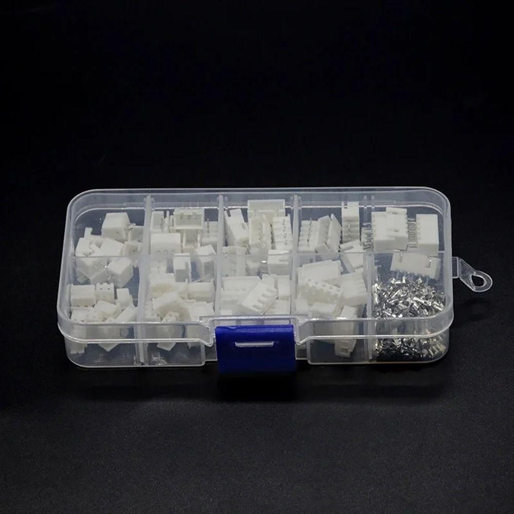 230Pcs Male And Female Pin Connector 2p 3p 4p 5pin Terminal Connector Kit 2.54mm Pitch Terminal