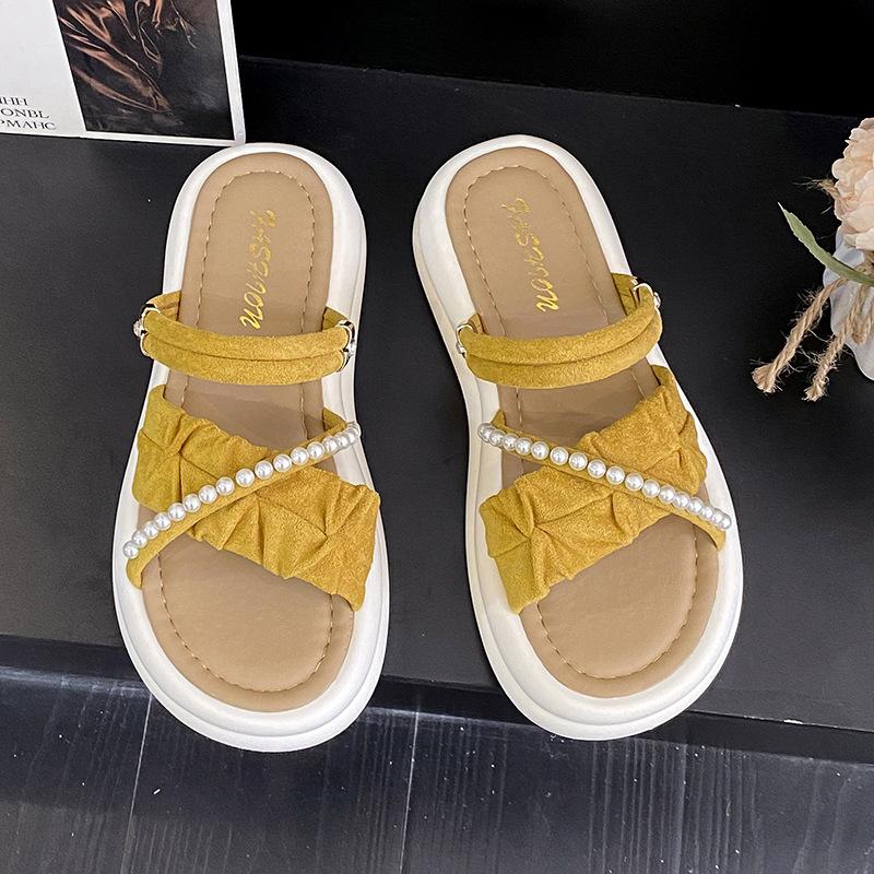 Beautiful fashion cool slippers summer new wear comfortable dual-purpose beach with skirt cool slippers women