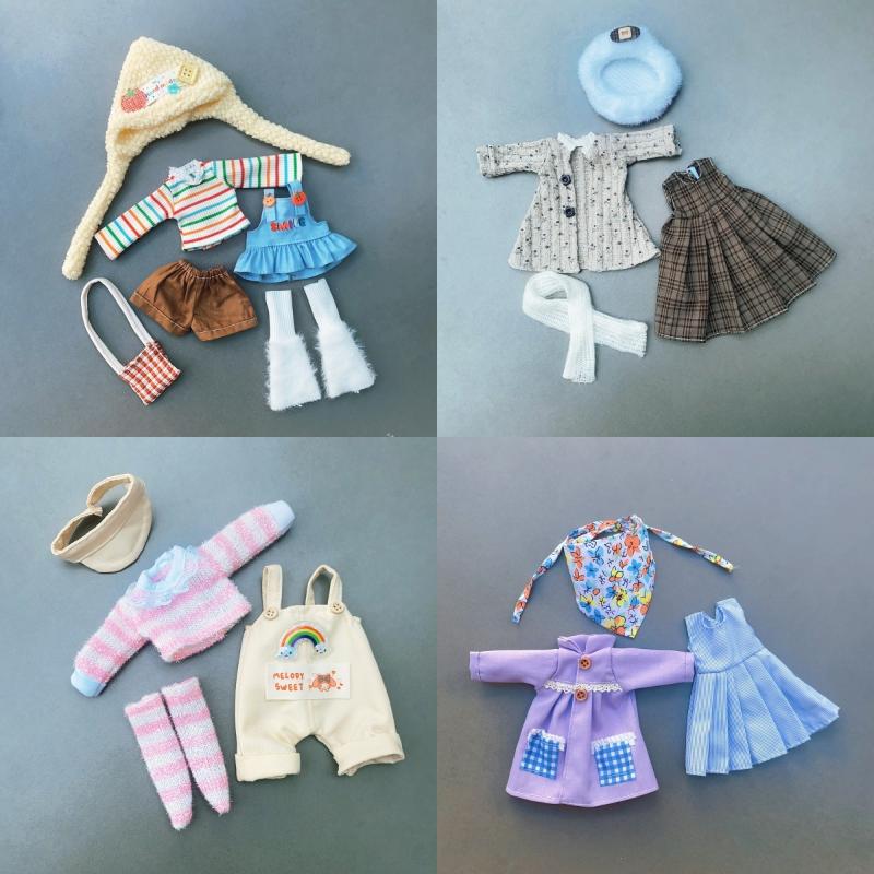 1 Set Casual Princess Skirt Pants Hoodie Kit 1/6 Doll Clothes Cute Clothing For 30Cm Dolls Universal Clothing Doll Accessories