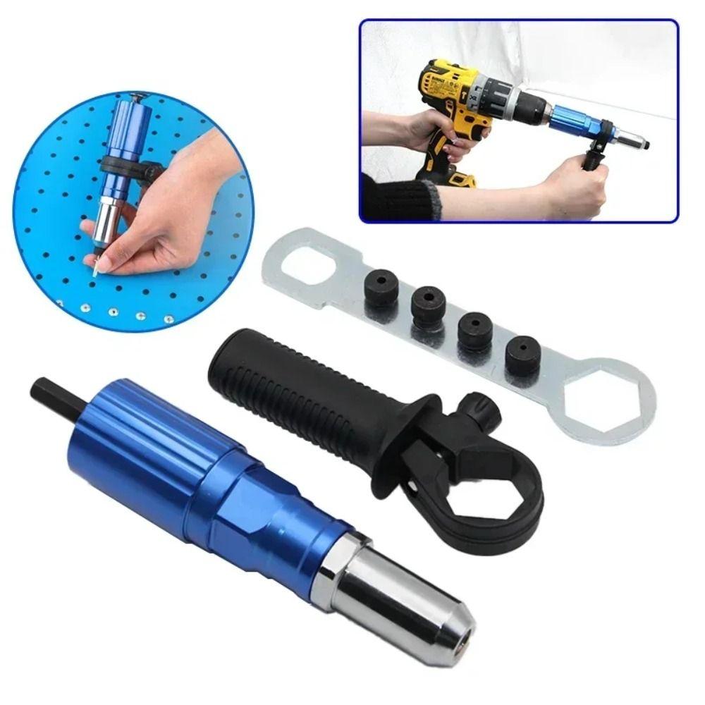 Aluminum Zinc Zinc Alloy Cordless Rivet Nut Stapler Drill Adapter Pull Rivet Tool  Industrial Applications