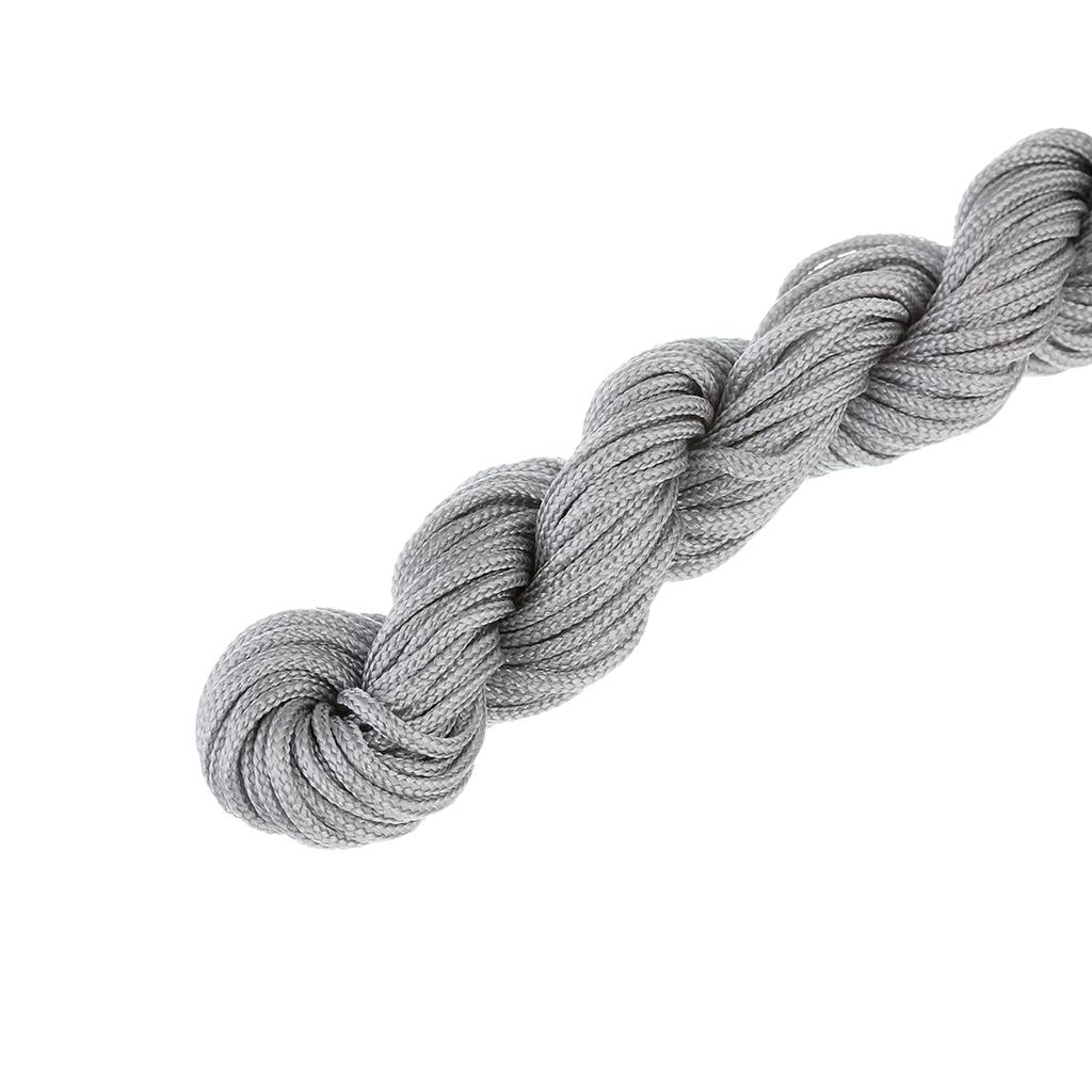 1/1.5mm Multicolor Nylon Cord Chinese Knot Thread Braided String for Jewelry Making Bracelet Tassels Beading Thread Supplies