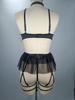 European & American Lace Mesh Temptation Lingerie Set for Women