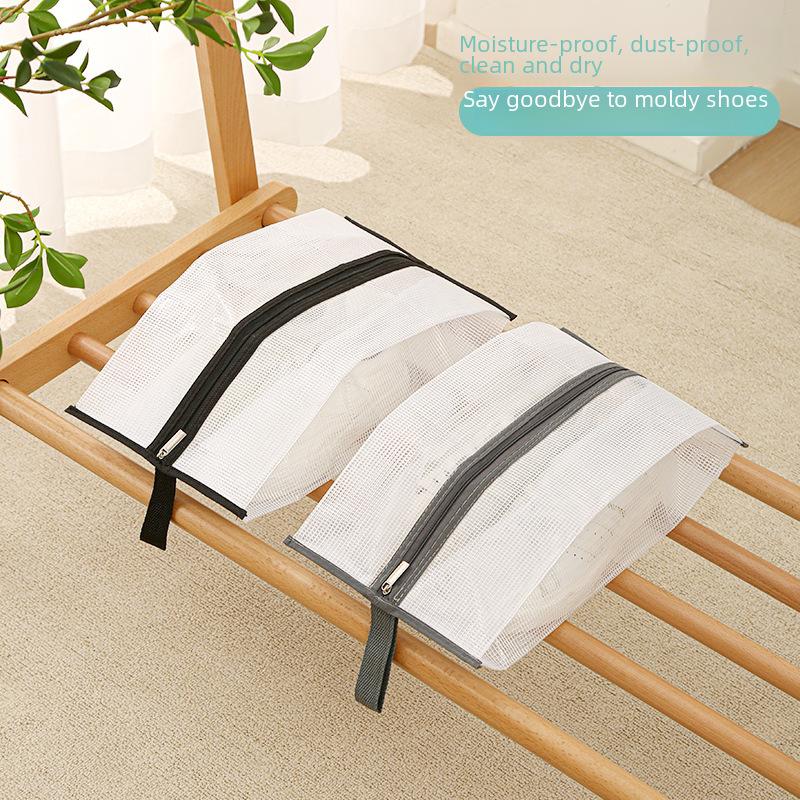 Travel Shoe Bags, Waterproof Dustproof Shoe Storage Bags with Handles, Clear Shoe Organizer for Boots and Shoes