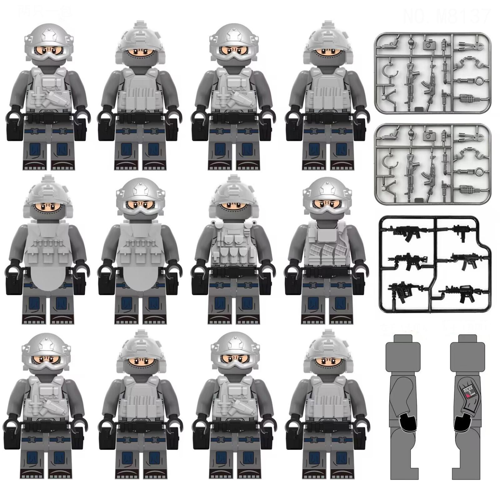 

Минифигурки из строительных блоков для детей One Size серый