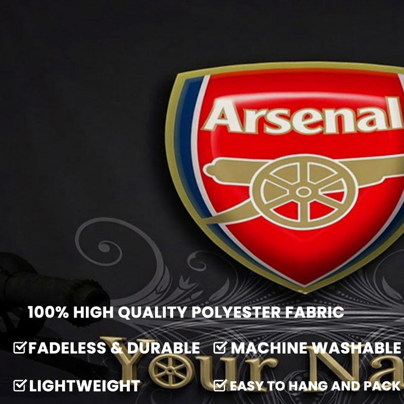 Arsenal F Custom Name Wall Tapestry Aesthetic Wall Hanging Printed Fabric Blanket Decorative Tapestries for Bedroom Living Room Home Decor