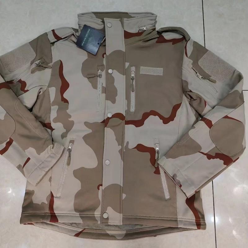 Soft-shell Assault Suit Sharkskin Multi-pocket Outdoor Military Fan Wind-proof Rain-proof Camouflage Jacket