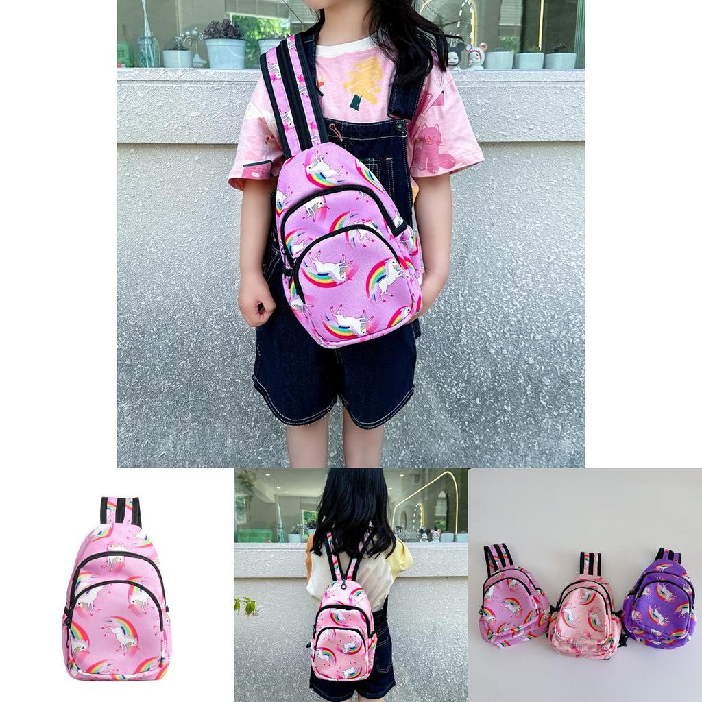 Adorable Unicorn Print Children's Bag 2024 New Style Large Capacity Backpack For Girls