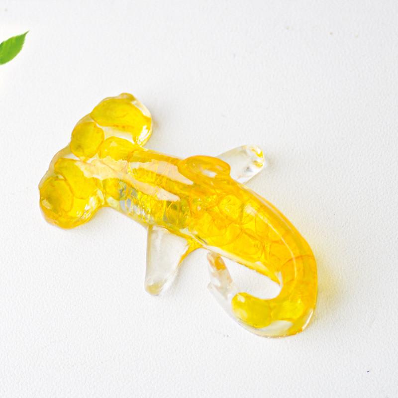Hammerhead Shark Resin Art Sculpture With Natural Crystal Stones For Office Decor And Gift Giving
