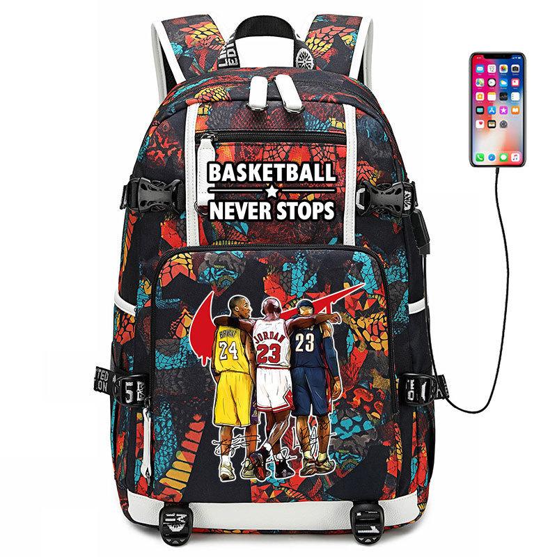 

Спортивная сумка для баскетбола Памятное издание Кобе №. 24 Рюкзак Школьная сумка Рюкзаки для старшеклассников Мужские и женские рюкзаки Сумка для баскетбола 36-55L