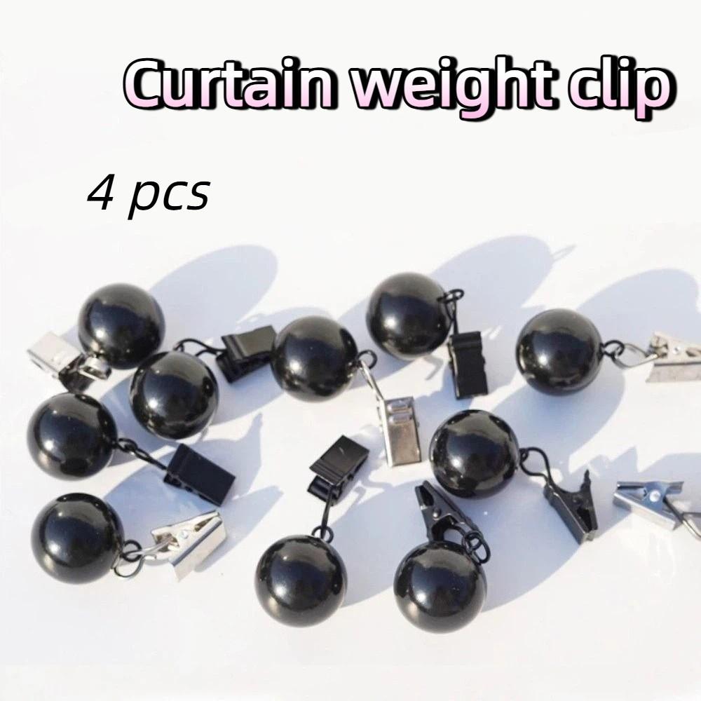 4 Pcs Windproof Curtain Weight Ball with Clip Curtain Weights Table Cover