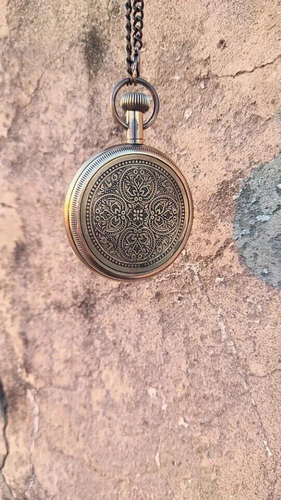 Vintage Elgin Pocket Watch Collectible Antique Brass Pocket Watch Occasion GIFT