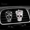 Car Scent Diffuser Accessories Crown Skull Air Freshener Vent Clip, Fragrance Diffuser, Metallic Clip Gothic Auto Interior Decoration Accessory