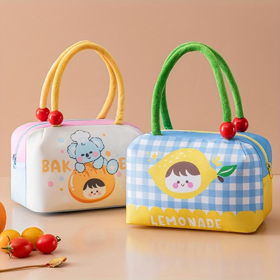 Fun Fruit Lunch Bag Thickened Large Capacity Rice Box Bag Portable Thermal Preservation Lunch Pack Cute Handheld Ice Pack