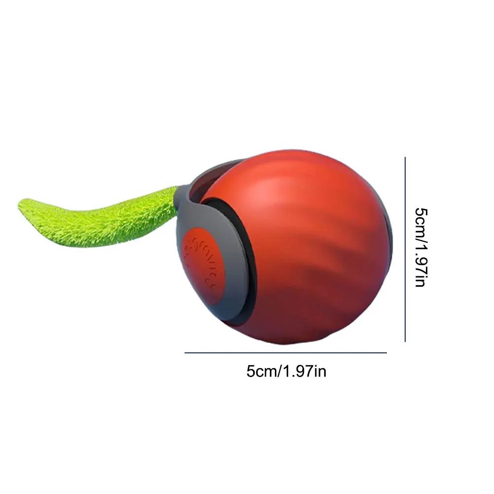 Automatisch Bewegender Katzenspielzeugball Smartes Katzenspielzeug Zwei Geschwindigkeitsstufen Schneller Schwanz Interaktives Katzenspielzeug mit Ersatzschwanz Katze Ball