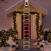 LED Christmas String Lights Santa Claus Decorative Ladder Lights 8 Modes Timer Memory Function Xmas Outdoor Indoor Decorations Waterproof Fairy Lights