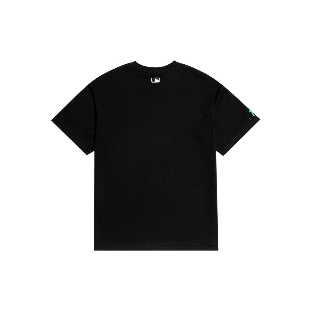 MLB New York Yankees T Shirts Unisex Black Crew Neck Moderate Straight Fit 3ATSM0933-50BKS