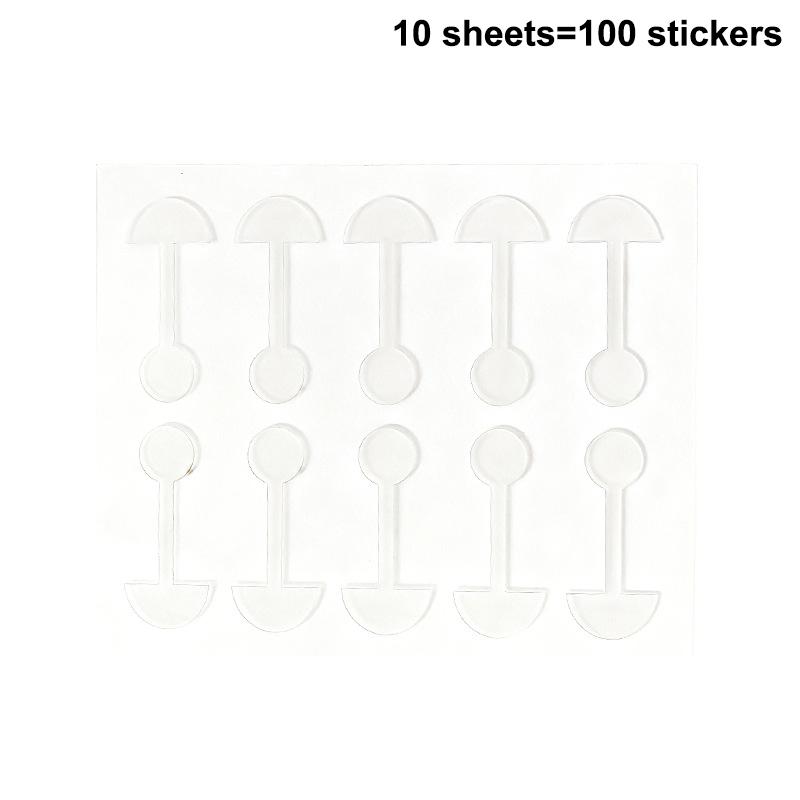 PET 60/100/200Pcs Shrinking Nose Wing Stickers Transparent Invisible Nose Shrink Patch Special Narrow Nose Strips Nose Shaper