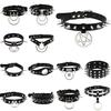 Yeni Goth Punk Spike Perçin Gerdanlık Yaka Kadınlar Için Steampunk Pentagram Kolye Emo Boyun Askısı Cosplay Gerdanlık Gotik Aksesuarları