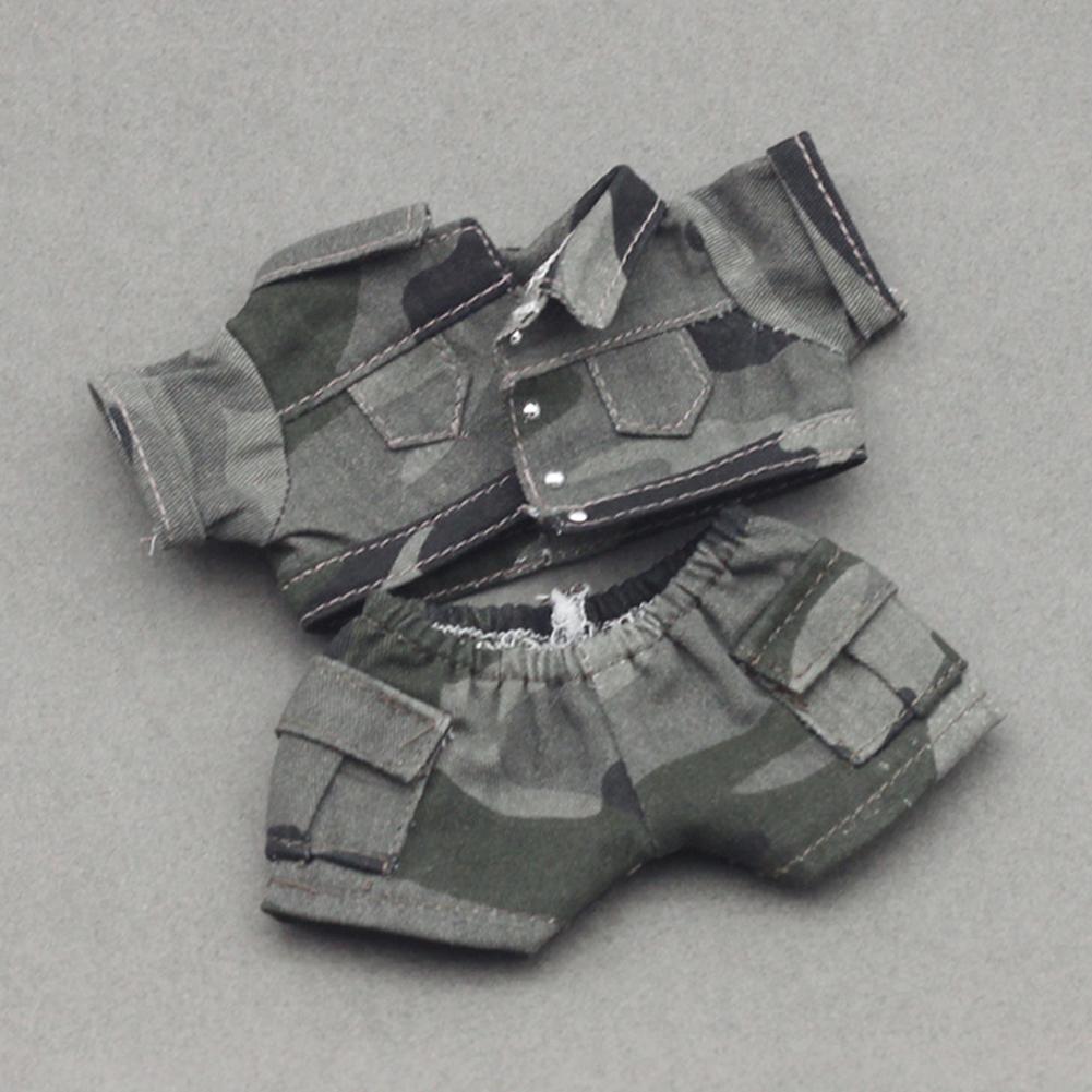 Miniature Shirt and Shorts Set for 17cm Dolls Cute DIY Doll Clothes Fashion Accessories Lovely Outfit Gifts for Girls Friends