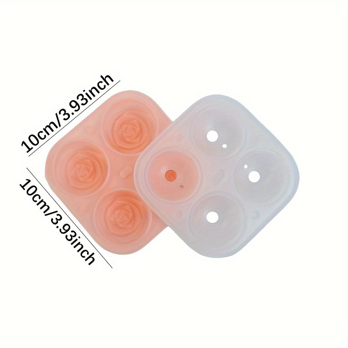 1pc Silicone Rose Ice Cube Mold Tray Flower Design Ice Cube Mold for Chocolate Jelly Silicone Rose Mold Summer Drink Tools