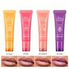 4 Farben Lippenbalsam mit Fruchtgeschmack, feuchtigkeitsspendender und feuchtigkeitsspendender Lippenbalsam, feuchtigkeitsspendender und peelender Lippenbalsam, Anti-rissige Lippenpflege