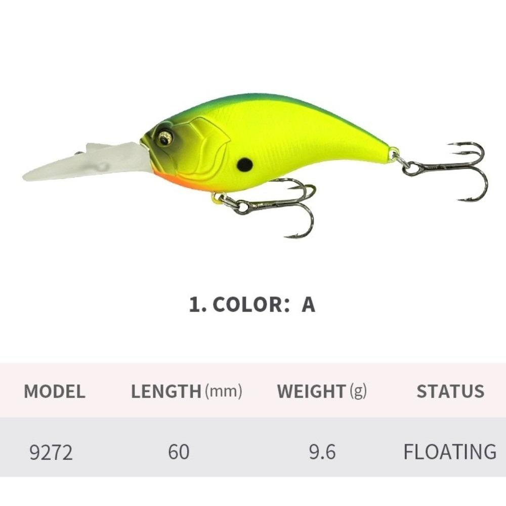 60mm Crankbait Fishing Lure Saltwater Swimbait Fishing Tackle  for Freshwater Saltwater Fishing