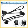 Third Brake Light Wire Harness for Jeep Wrangler JK 18AWG 3rd Center High Mounted Stop Lamp Harness Extension