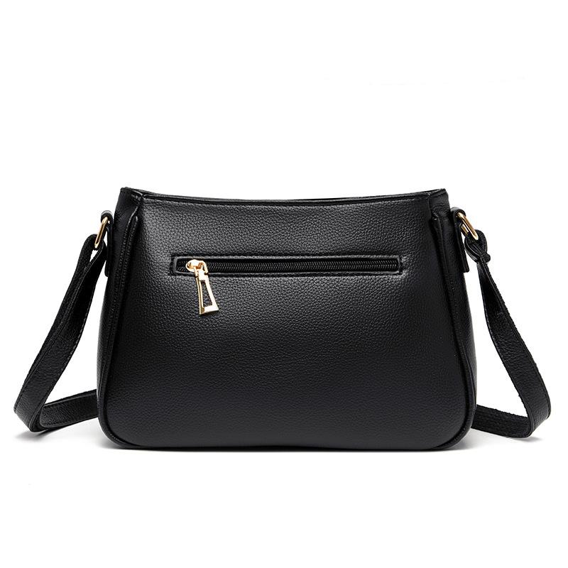 Shoulder bag women's 2025 new soft leather trend large-capacity women's diagonal span versatile multi-functional small fresh women's bag