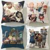 Popular Anime Delicious In Dungeon Cushion Cover Soft  EasyWash Pillow Case  Versatile for Couch Bed Travel and Office