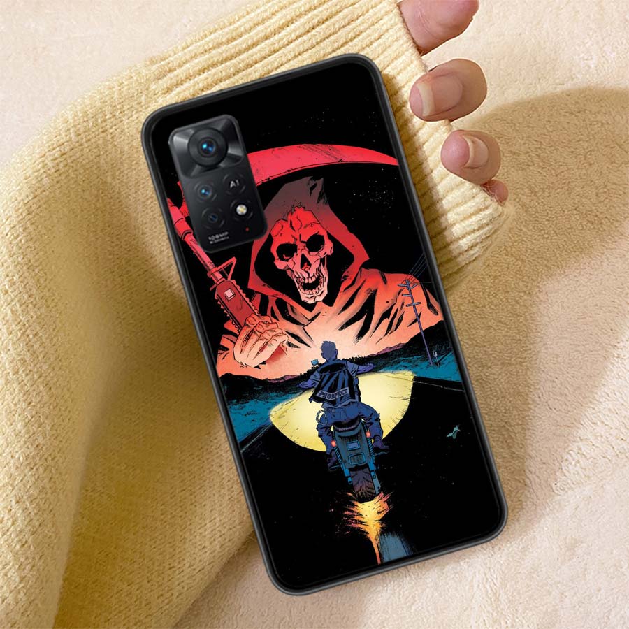 Sons of Anarchy Phone Case For Redmi 13C 14C Note 14 13 Pro Plus 12 12C 10A 10C 10 9A 9C 9T 9 8 8A K80 K70 Pro Cover TPU Shell C