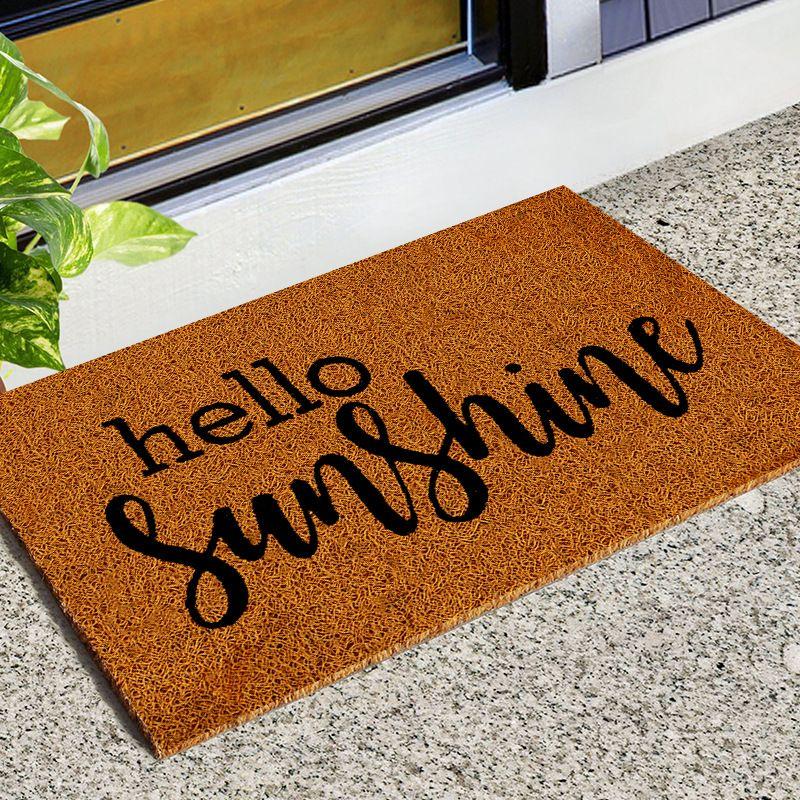 Imitation Coconut Palm Entry Silk Ring Doormat Entrance Entrance Door Foot Pad Non-Slip Floor Mat Pvc Household Carpet Mat