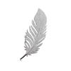 Luxury Feather Brooch with Diamonds: Versatile Pendant & Lapel Pin