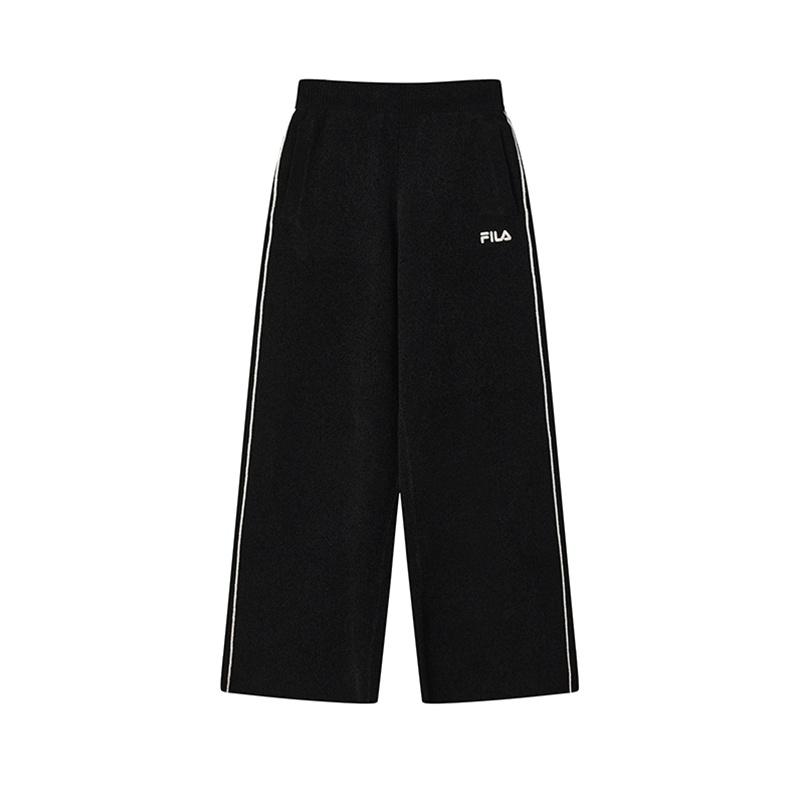 

Fila Оригинальные Модные Стильные Трендовые Элегантные Универсальные Теплые Вязаные Повседневные Брюки Женские низы F51W549605FBK L