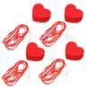 4er Set Girlande Hängende Herzen Ornamente Valentinstag Hochzeitsfeier Basteldekoration