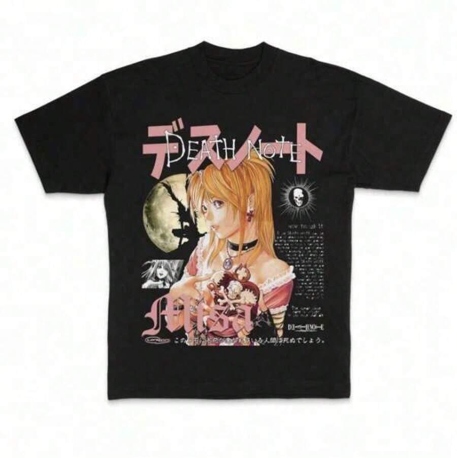 2026 New Misa Vintage Graphic Tees Tshirt Merch Anime Clothing Unisex Unisexga Anime Shirts Top M