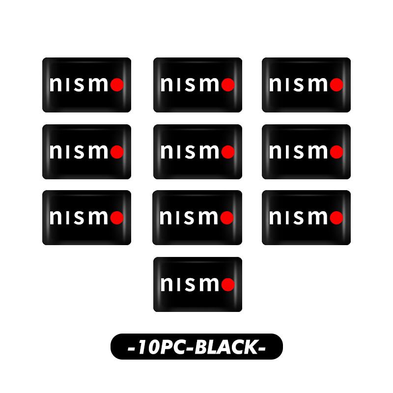 

10Pcs Car Styling 3D Drip Glue Stickers Decals Accessories For Nissan Qashqai Juke Sentra Altima Versa Maxima Almera Rogue