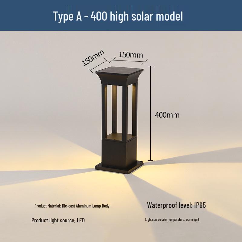 10W Solar LED Waterproof Lawn Light for Outdoor Gardens and Courtyards