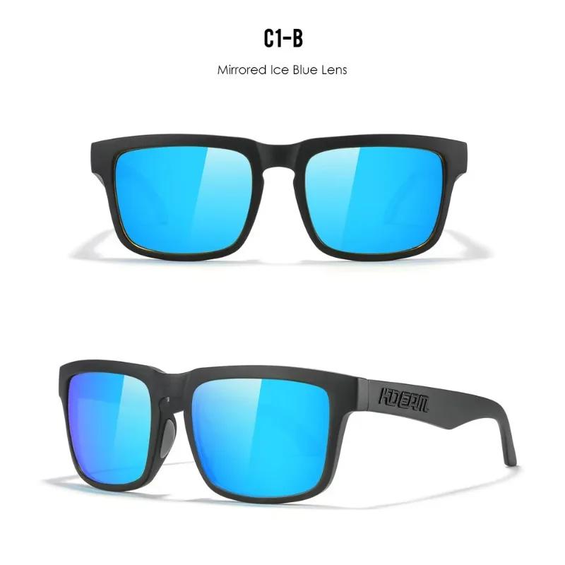 Nuovi Occhiali da Sole Polarizzati KDEAM da Uomo Quadrati per Esterno Occhiali da Sole da Donna Occhiali da Pesca Lente con Rivestimento Riflettente UV400 Ultimo Stile