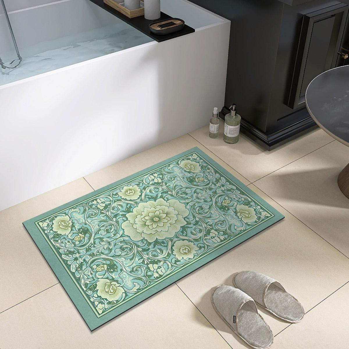 

Диатомитовый коврик для ванной Комнатный абсорбирующий коврик для душа Нескользящий быстросохнущий ковер для туалета Моющийся 40cmx60cm