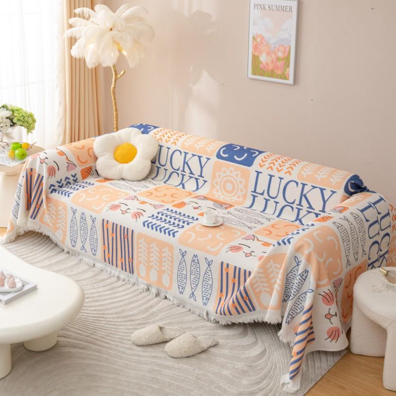 Winter Sofa Cover Pet Dog Kids Mat Non-slip Couch Slipcover Protector Cover Universal Sofa Towel for Living Room Decor
