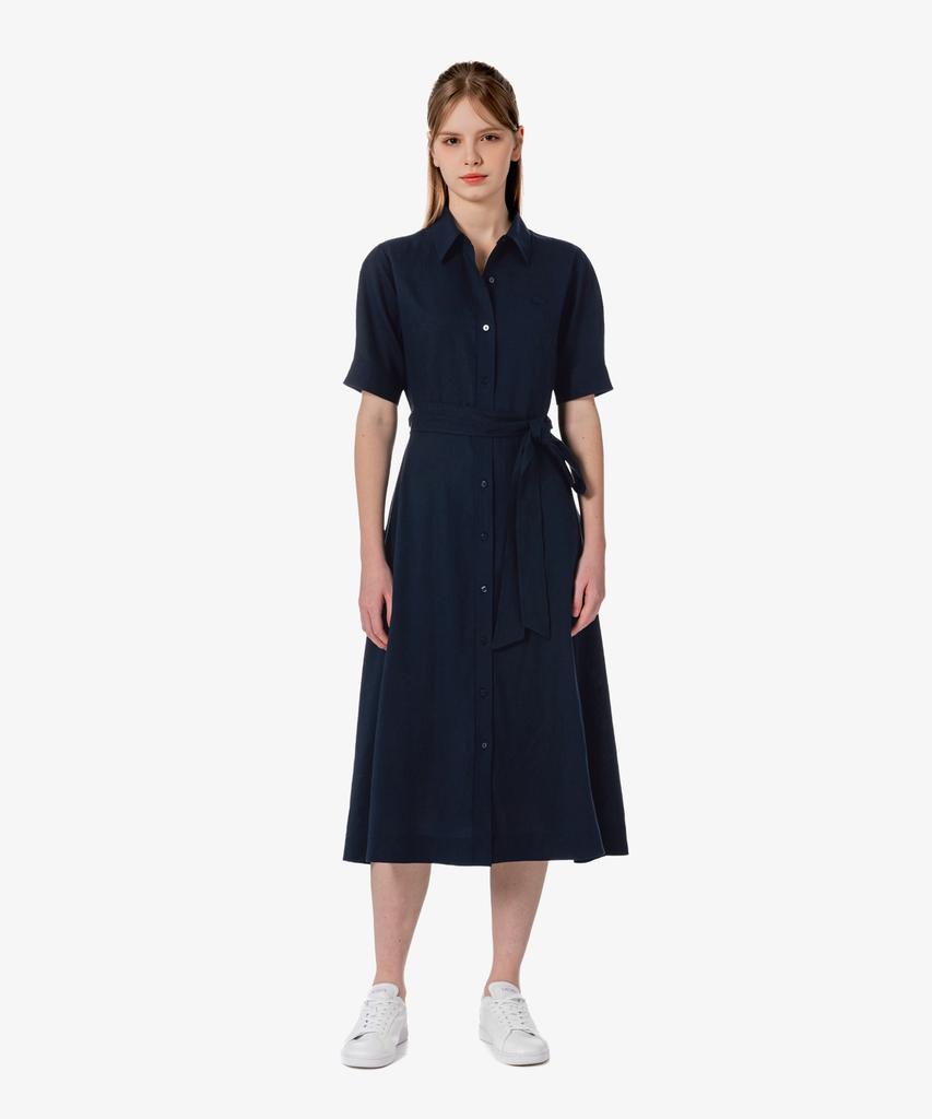 LACOSTE Women'S Linen Shirt Dress Ef319E-56G 166
