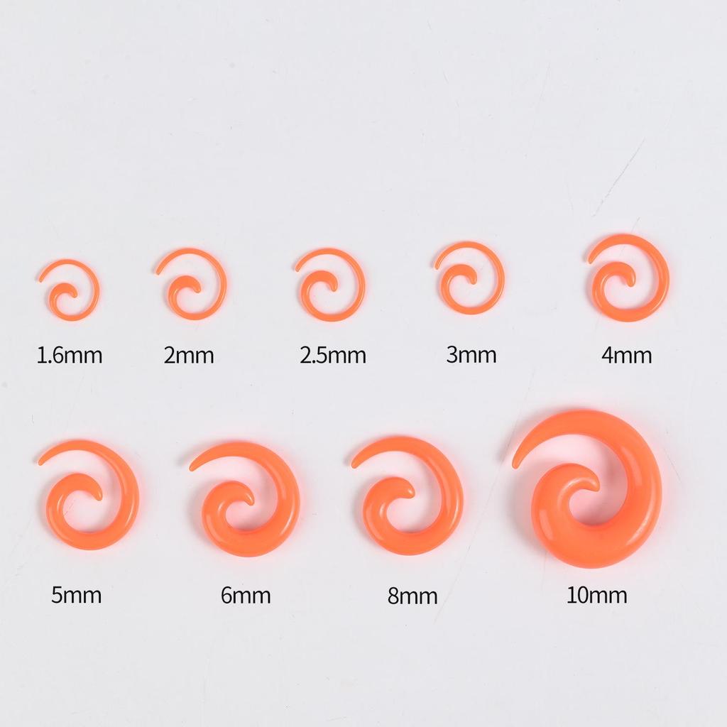 Acrylic Heart & Triangle Ear Plugs – Colorful Piercing Jewelry In Multiple Sizes