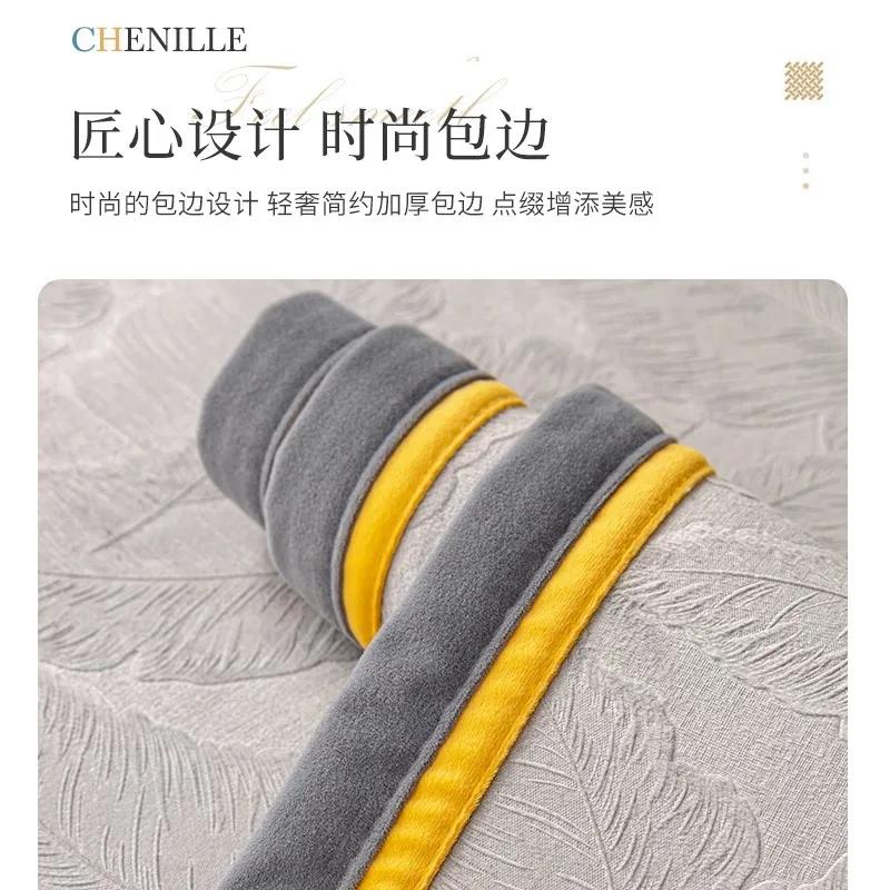 Four Seasons Universal Sofa Cushion Non-slip Backrest Towel Light Luxury Cushion High-end Leather Sofa Cover Full Cover Cushion